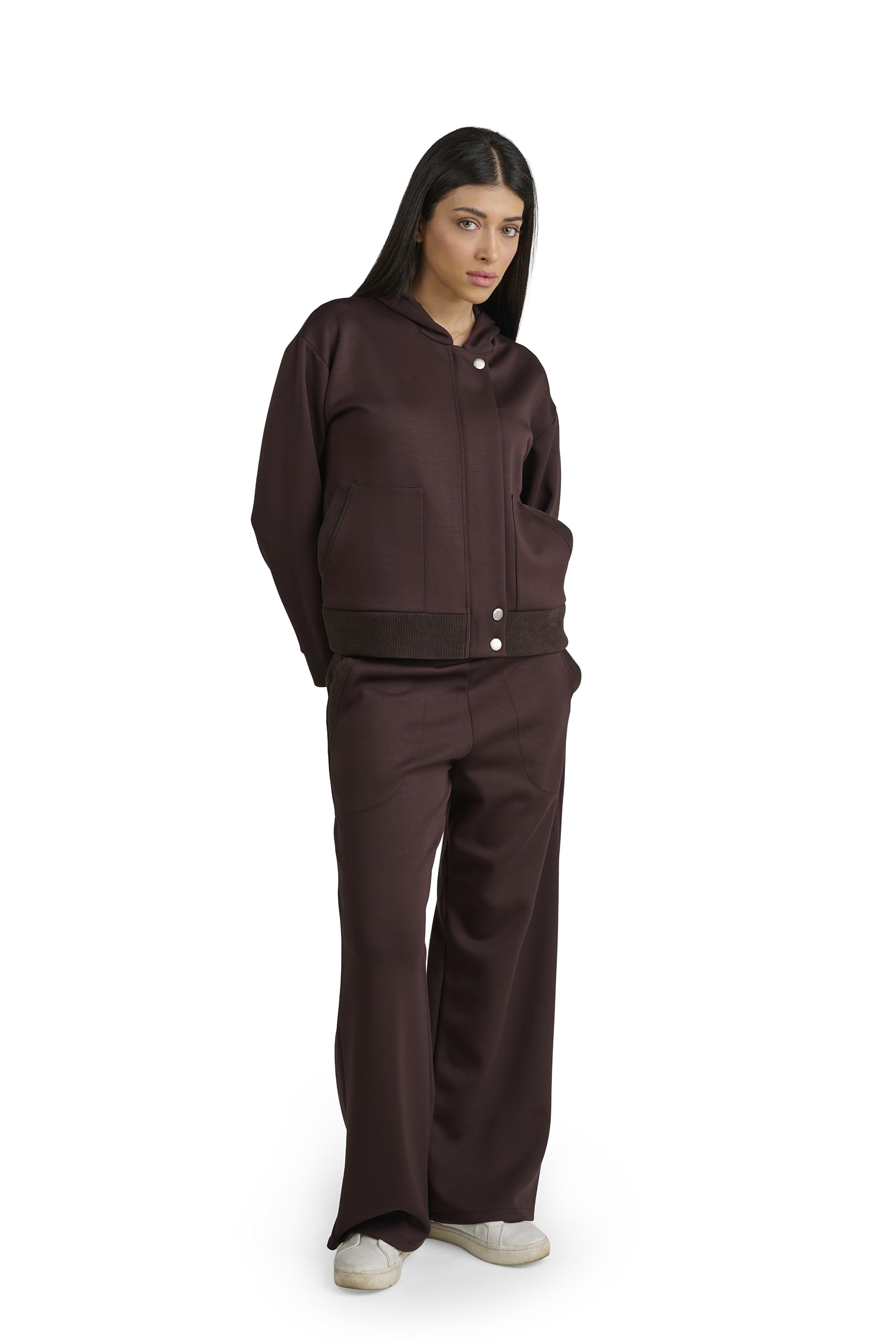 Tuta Donna Sportswear Completa, Set Felpa con Cappuccio e Pantaloni, Tuta Casual Chic, Completo Donna Comodo per Tempo Libero e Viaggio