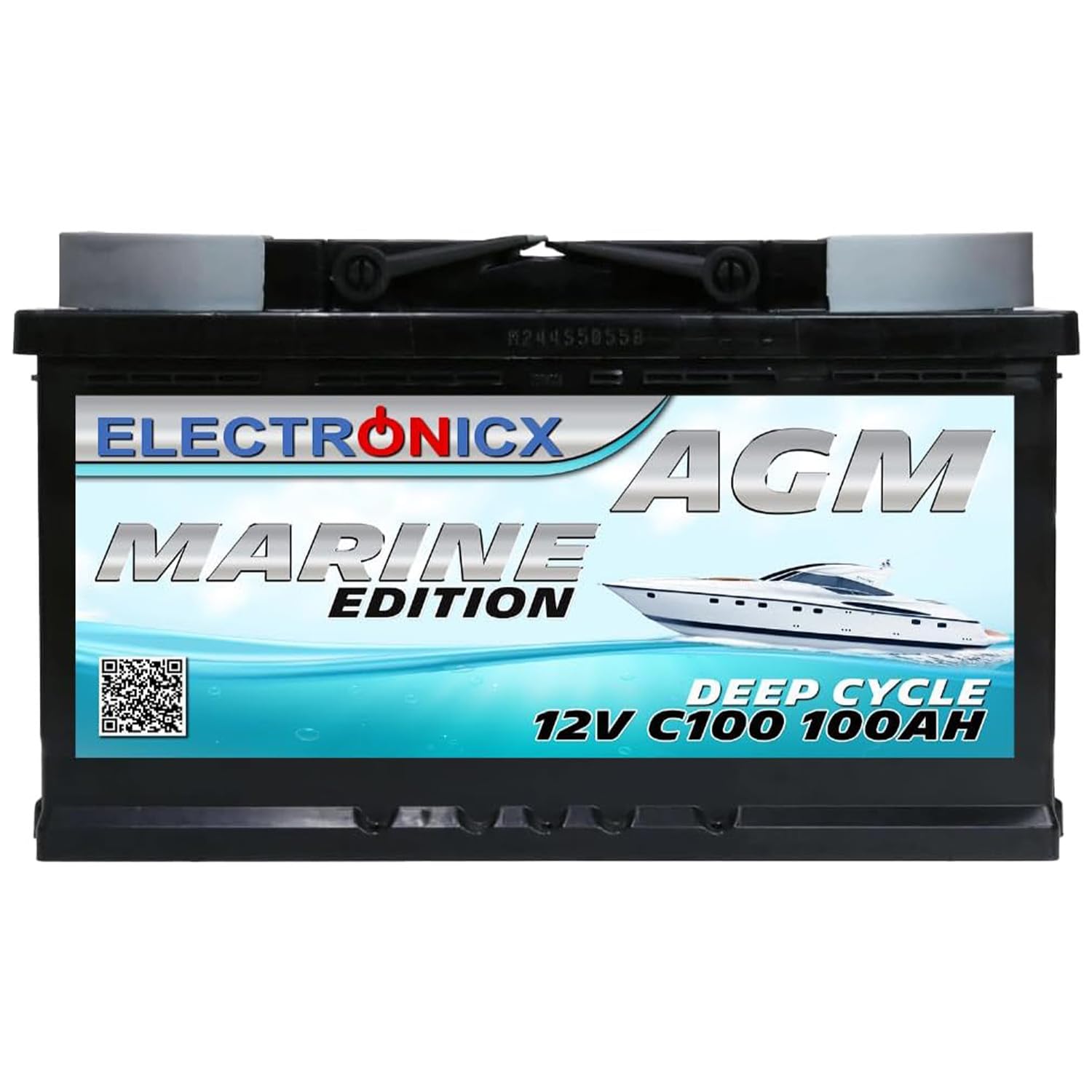 AGM Batterie 100Ah 12V – Solarbatterie für Wohnmobil, Wohnwagen, Boot, Mover – Versorgungsbatterie Deep Cycle – Wartungsfrei & Zyklenfest
