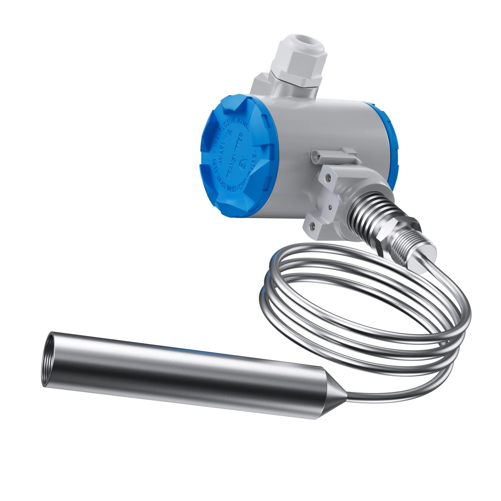 Przetwornik poziomu cieczy w cylindrze do zbierania gazu, wysoka temperatura, 4-20 mA, DC24 V, czujnik poziomu wody Solidna ochrona(2m range 5m cable,RS485)