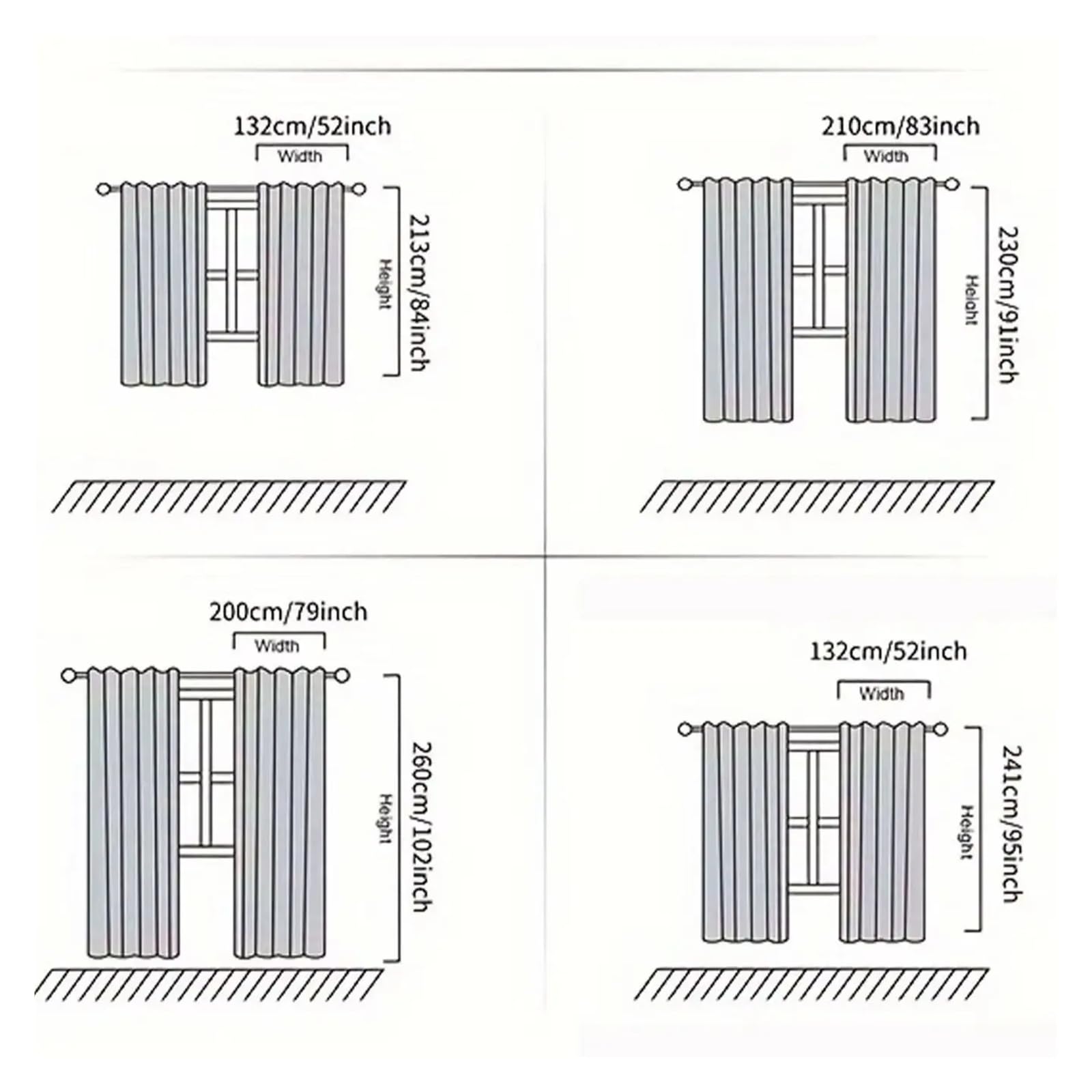 Cortina de ducha opaca transparente, 2 piezas, cortinas de baño transparentes impermeables para hoteles y hogar (200 x 261 cm)