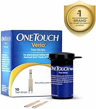 OneTouch Verio Test Strips | Pack of 25 Strips | Blood Sugar Test Machine Testing Strips | Global Iconic Brand | For use with OneTouch Verio Flex Glucometer