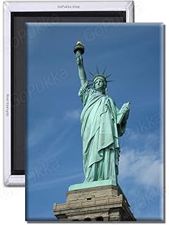 GoPukka Statua Wolności pamiątka - Nowy Jork - magnes na lodówkę w Nowym Jorku (standard: 70 x 45 mm)