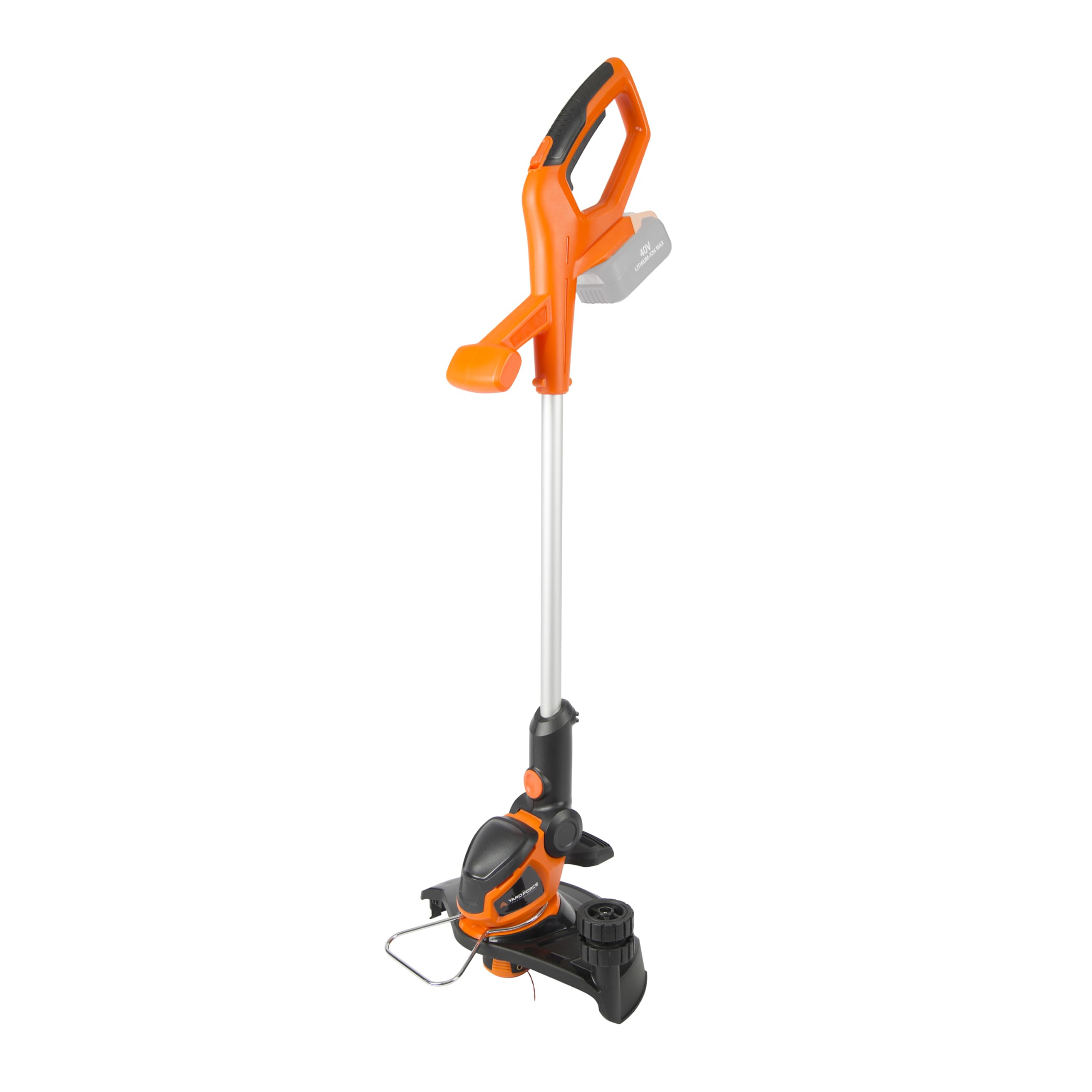40V Cordless Grass Trimmer – 30cm Cutting Width, Adjustable Head, Plant Guard & Wheel Support. (Battery & Charger Not Included)