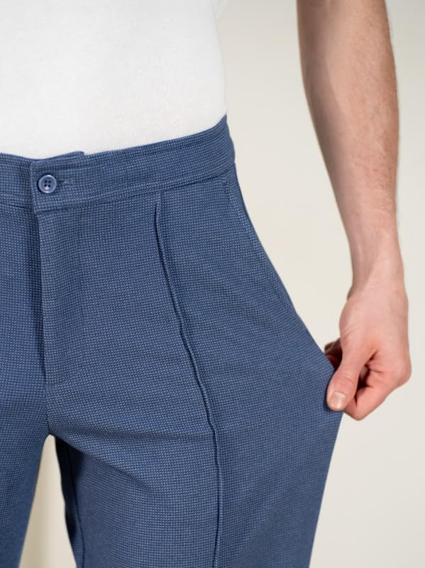 Image of The Pant Project Relaxed Fit Korean Pintuck Pants for Men | Stylish Relax Fit Men's Wear Trousers for Office or Party | Mens Fashion Dress Trouser Pant