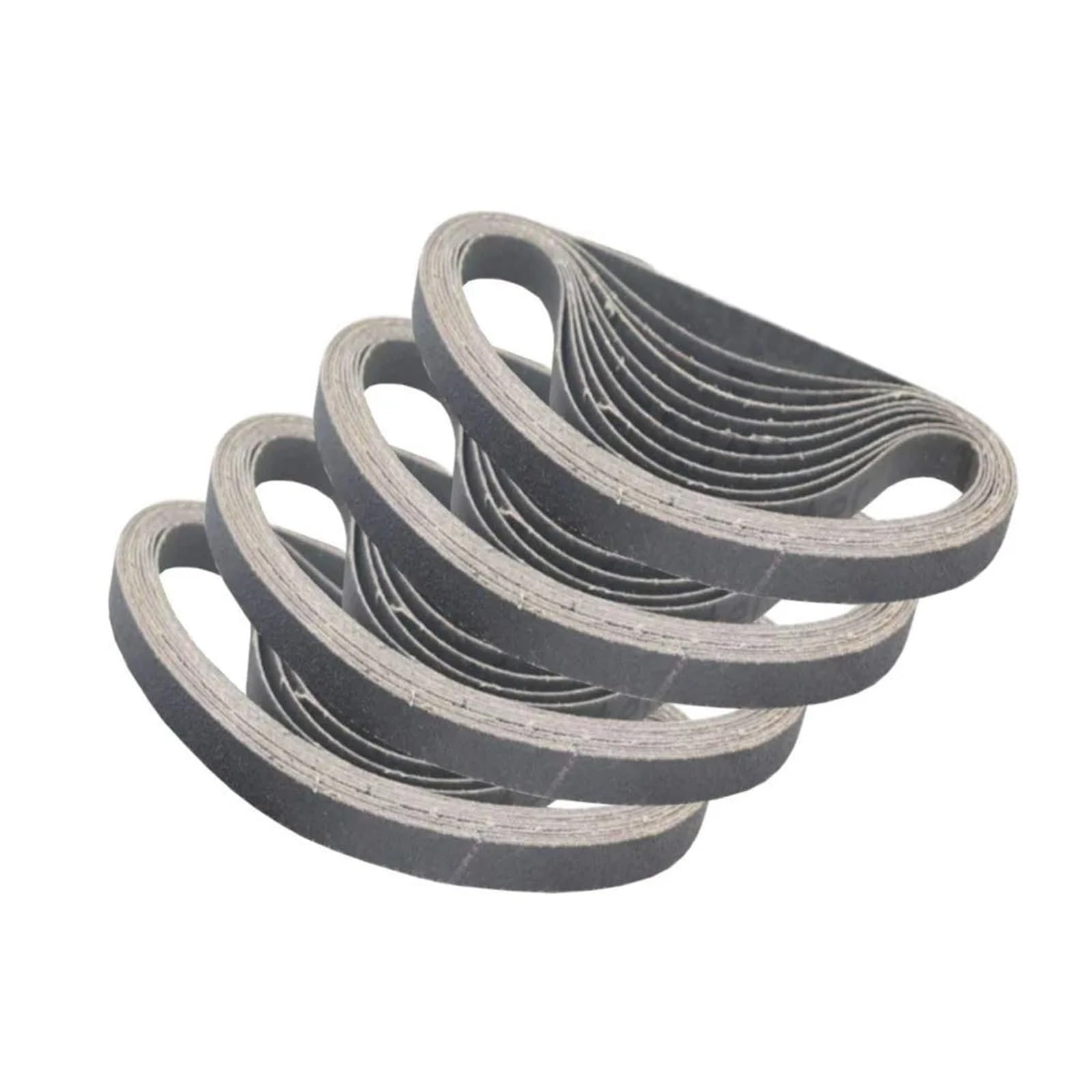 50 Sztuk Okrągły Czarny Piasek 330x10mm/520x20mm Mały Pas Pneumatyczny 40-400Grit Polerowanie(330x10mm 50Pcs,80)