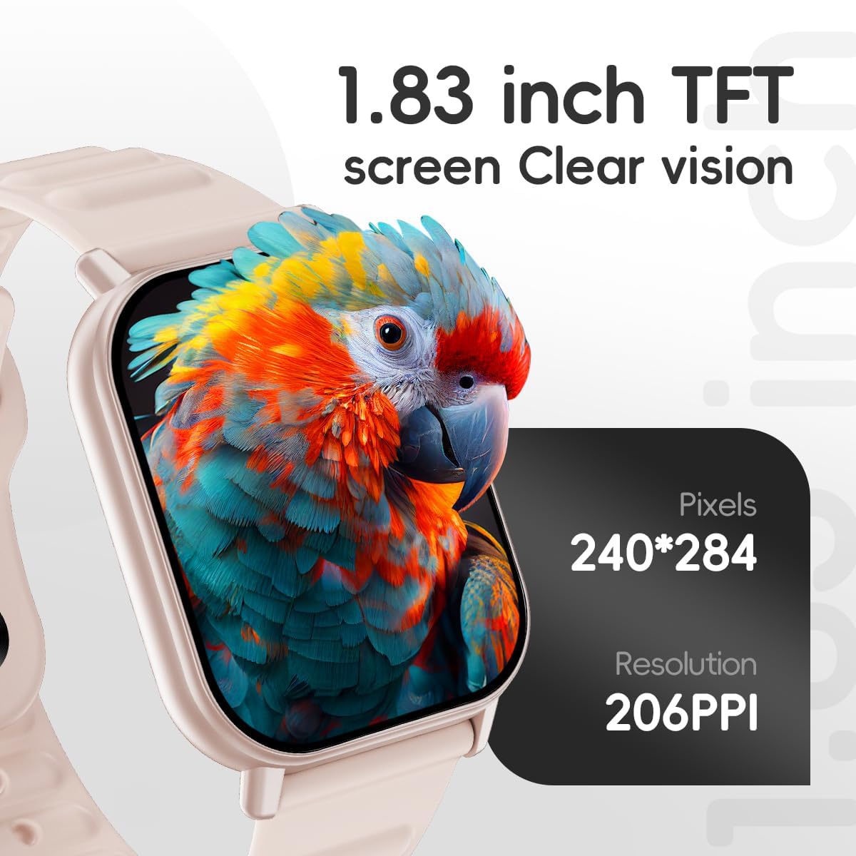 Reloj inteligente deportivo podómetro rastreador de fitness Bluetooth llamada frecuencia cardíaca/oxígeno en sangre/monitor de sueño, 100 modos deportivos impermeable para iOS Android reloj