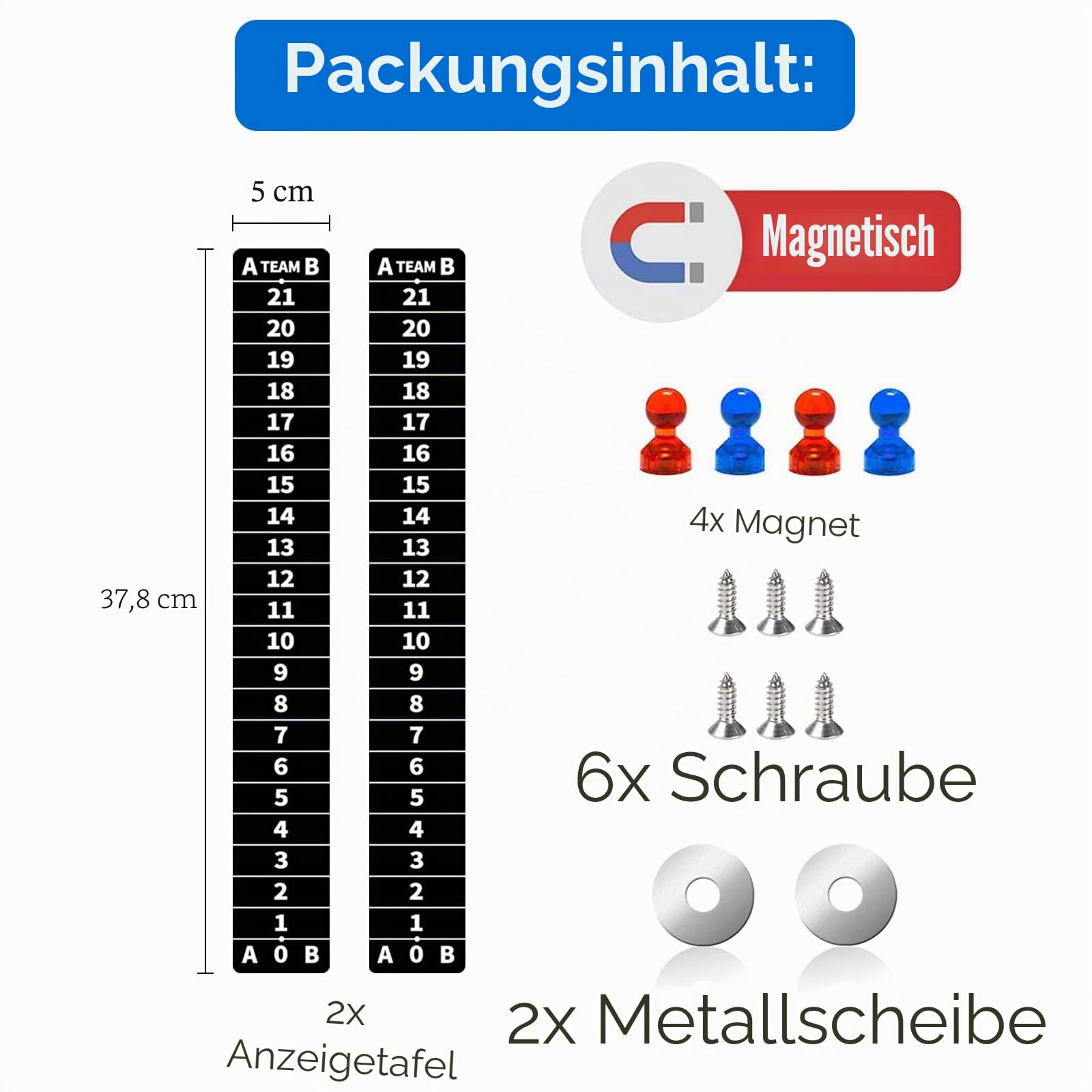 Cornhole Scoreboards schwarz, magnetischer Aufkleber mit Punktezählern für Maislochbretter, Anzeigetafel für Cornhole Game, einfach zu installieren, behalten Sie den Überblick über die