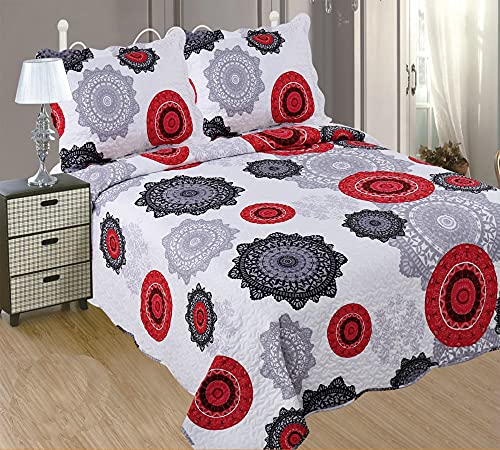 ForenTex- Colcha bouti Reversible, (X-2633), Cama 160 cm y 180 cm, 270 x 260 cm