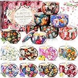 BBLTIFF Candele Profumate, 16 Pezzi Set Candele Profumate, Candele Decorative, Candela Profumata Regalo Cera di Soia Naturale, per Bagno, Matrimonio, Yoga, Natale, Regali di Compleanno (16 Profumi)