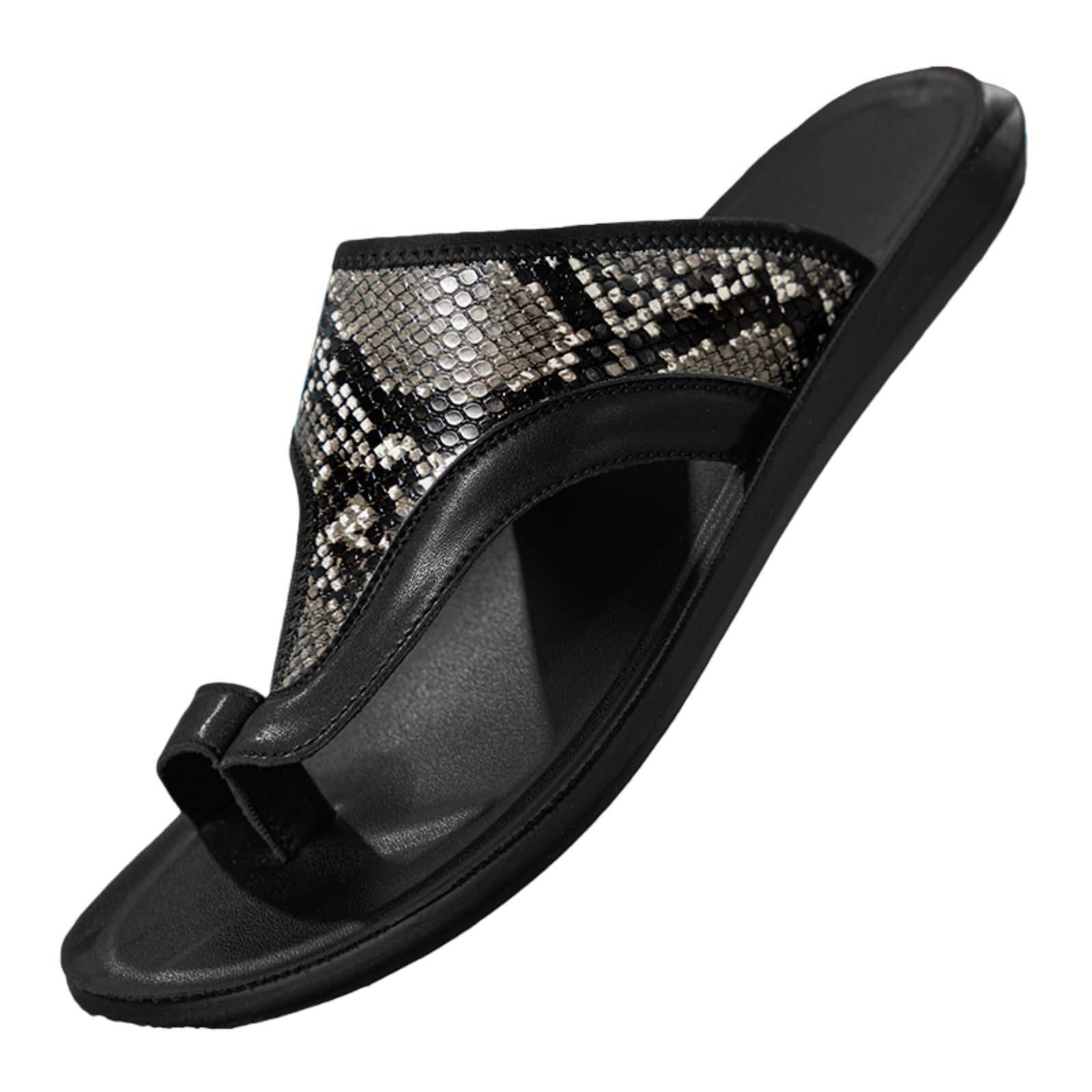 Chanclas Sandalias Suaves Plataformas De Luz La Plantilla Blanca Antideslizante Deslizamiento En Hombres Calle Playa Verano Diario Desgaste Casual-white-46