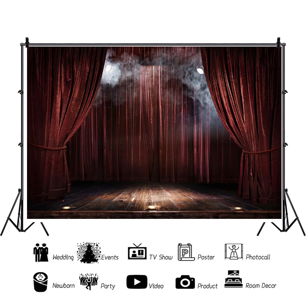 YongFoto 3x2m Photography Backdrop Hollywood Red - View #6