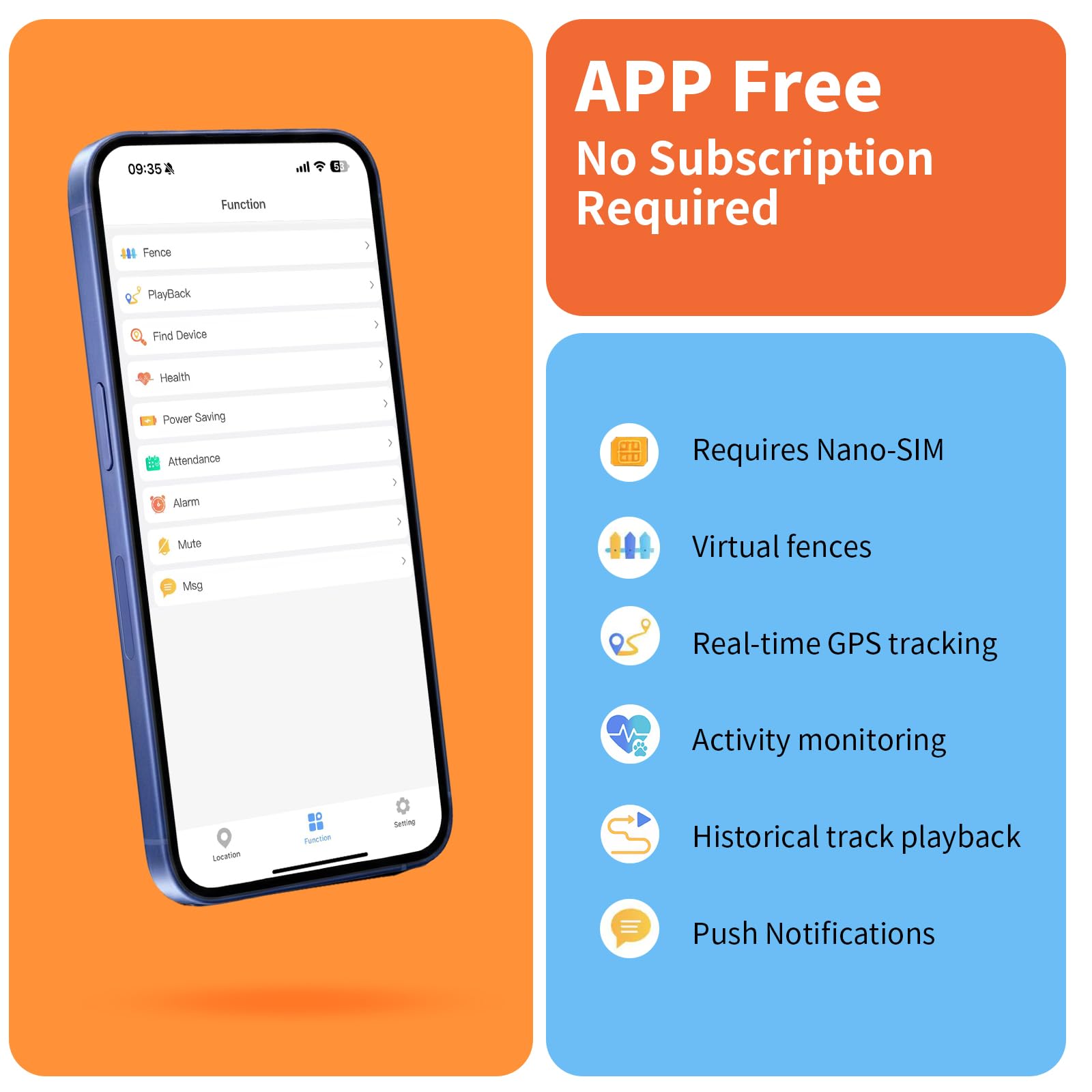 Cat GPS Tracker Collar, No Monthly Fee, Real-Time Location Tracking, Virtual Fence, Daily Historical Route, Activity Monitor & Sound Light Alert - image 6