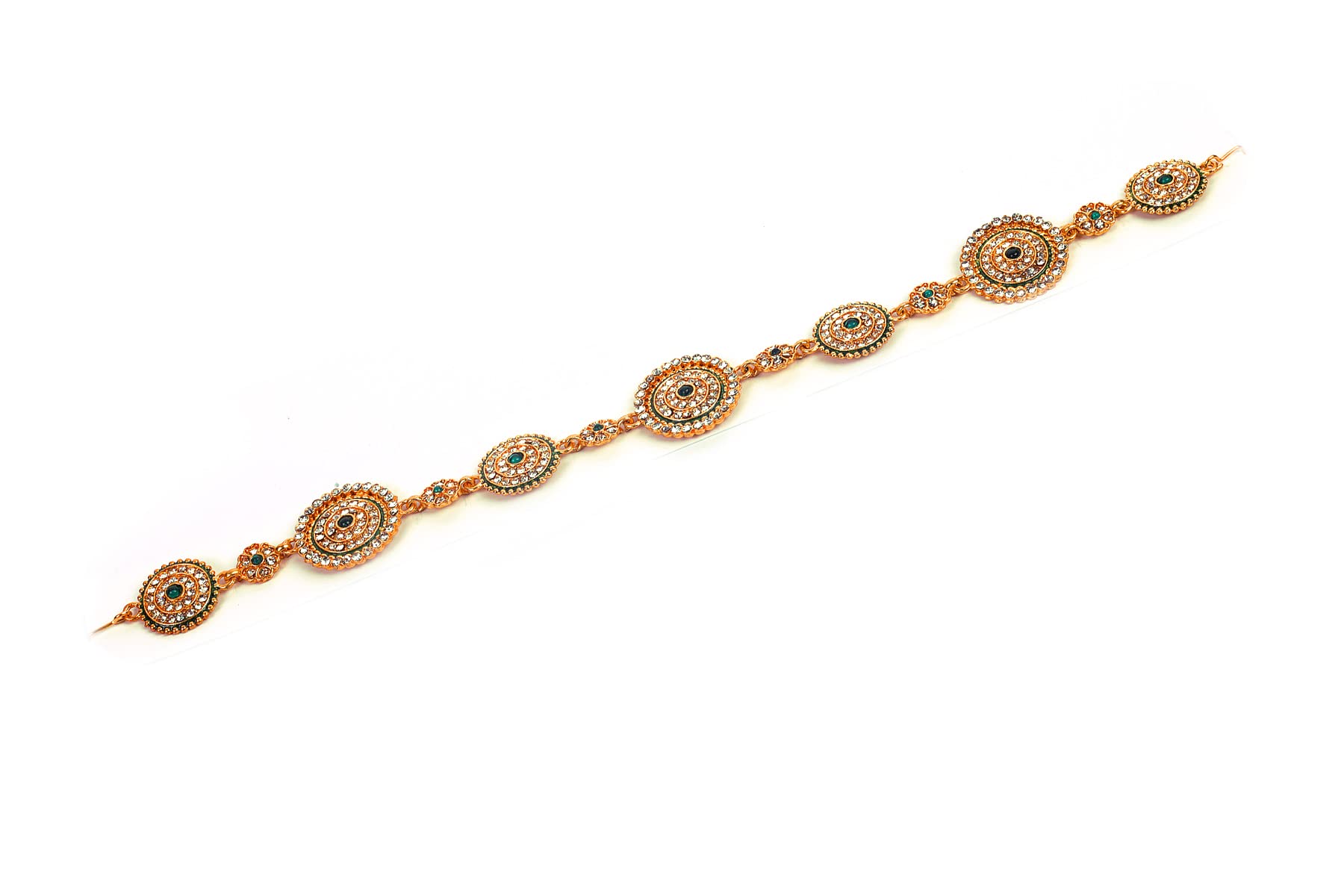 KRITYA Traditional Rajasthani Gold Plated Meenakari Matha Patti, Sheeshpatti With AD Stones for Women and Girls (Green) (B0BLKF3NFF) Amazon Price History, Amazon Price Tracker