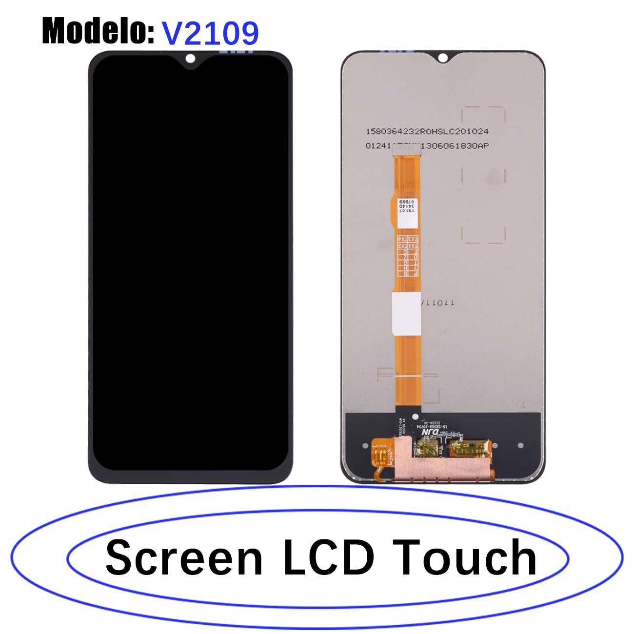 Écran pour Vivo Y33s/Y21t/Y76s V2109 | avec Kit de réparation，IPS LCD，Affichage HD，Remplacement d'écran