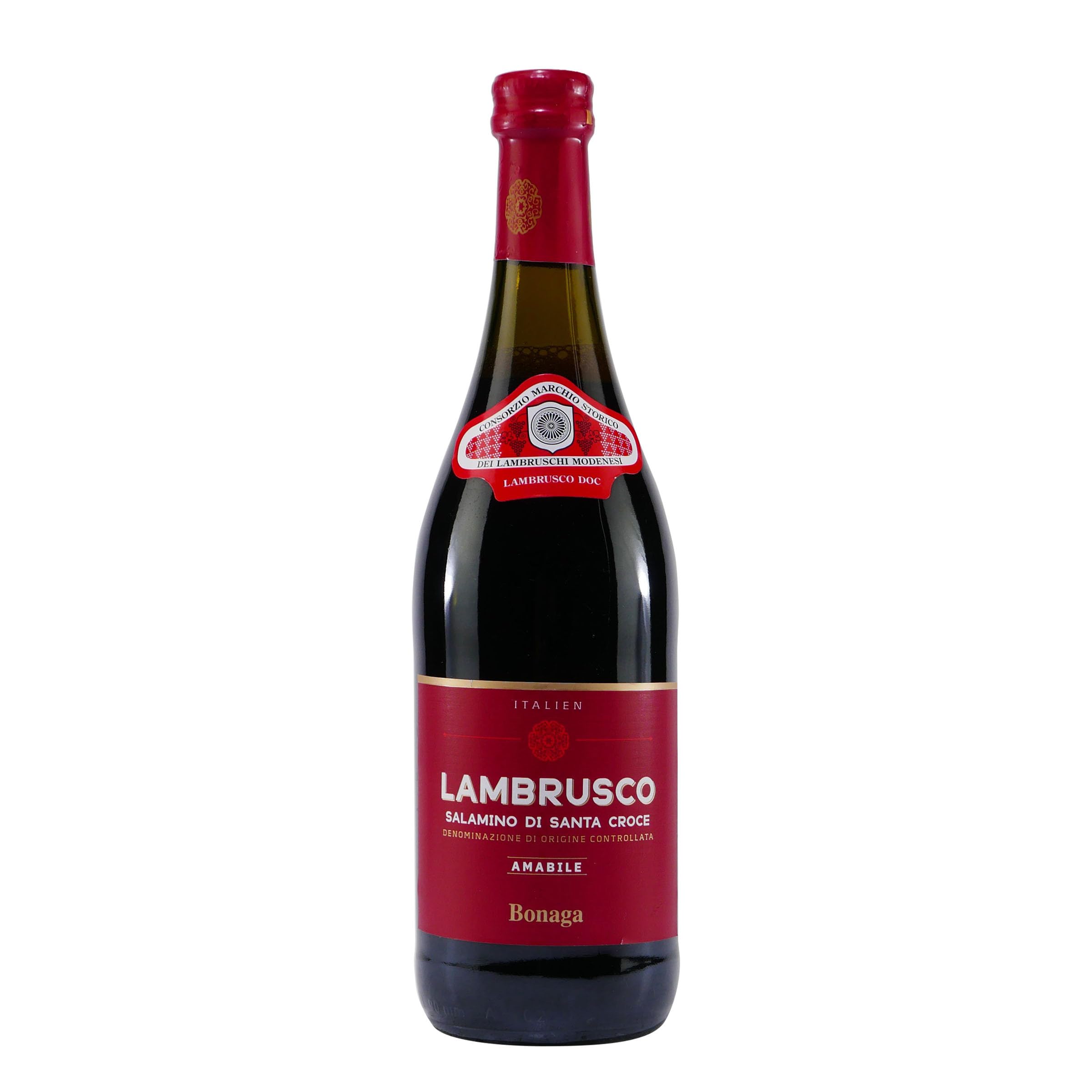 Bonaga Lambrusco DOC -lieblich- (6 x 0,75L)