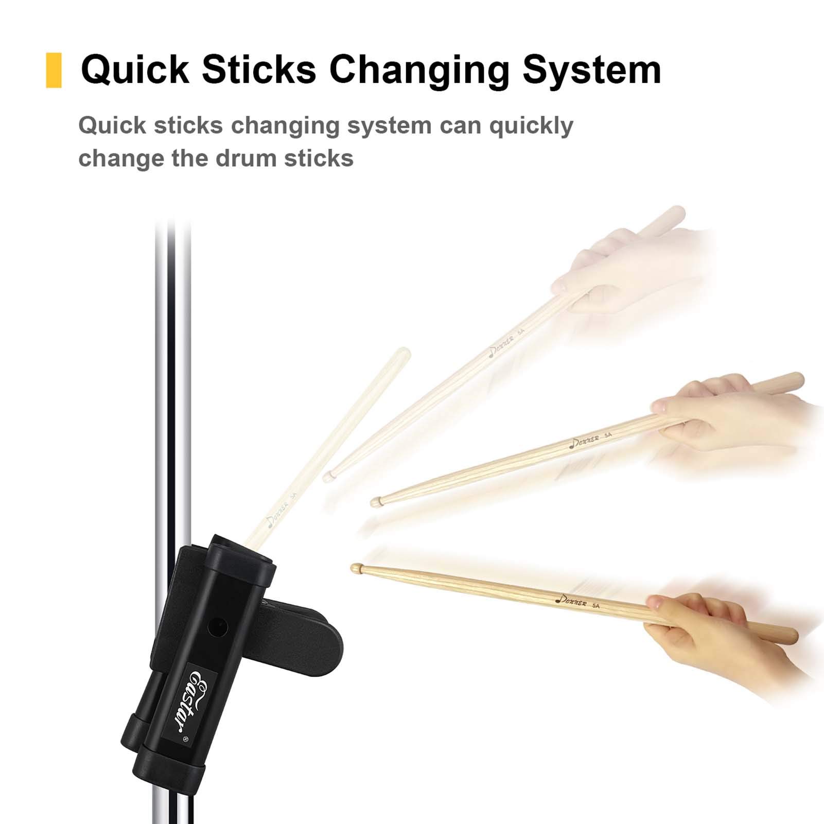 Eastar Drumstick Holder Est 007b Drum Sticks Holder Floor Drum