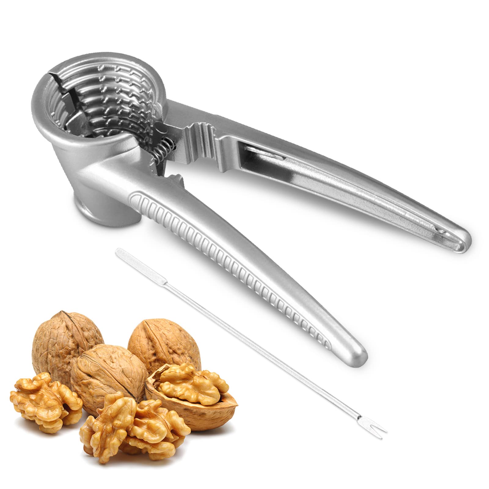 VIVIIHOO Schiaccianoci In Acciaio Inox - Per Noci, Nocciole E Frutti Di Mare, Multifunzionale - Foto 10