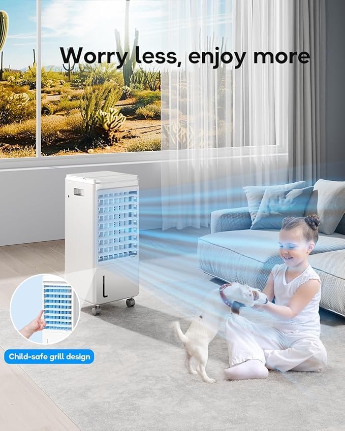 Child-safe grill design on AIRTHRYL Model 205
