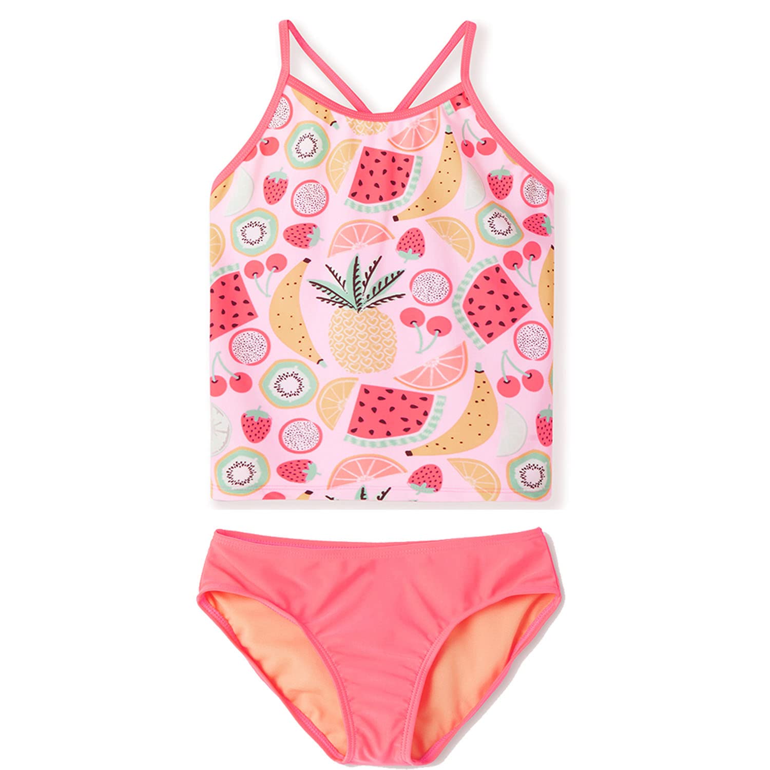 Jimmy Baha·masGirls Swimsuits 2-PC Tankini Swimwear Halter Top with Bottoms Bathing Suit