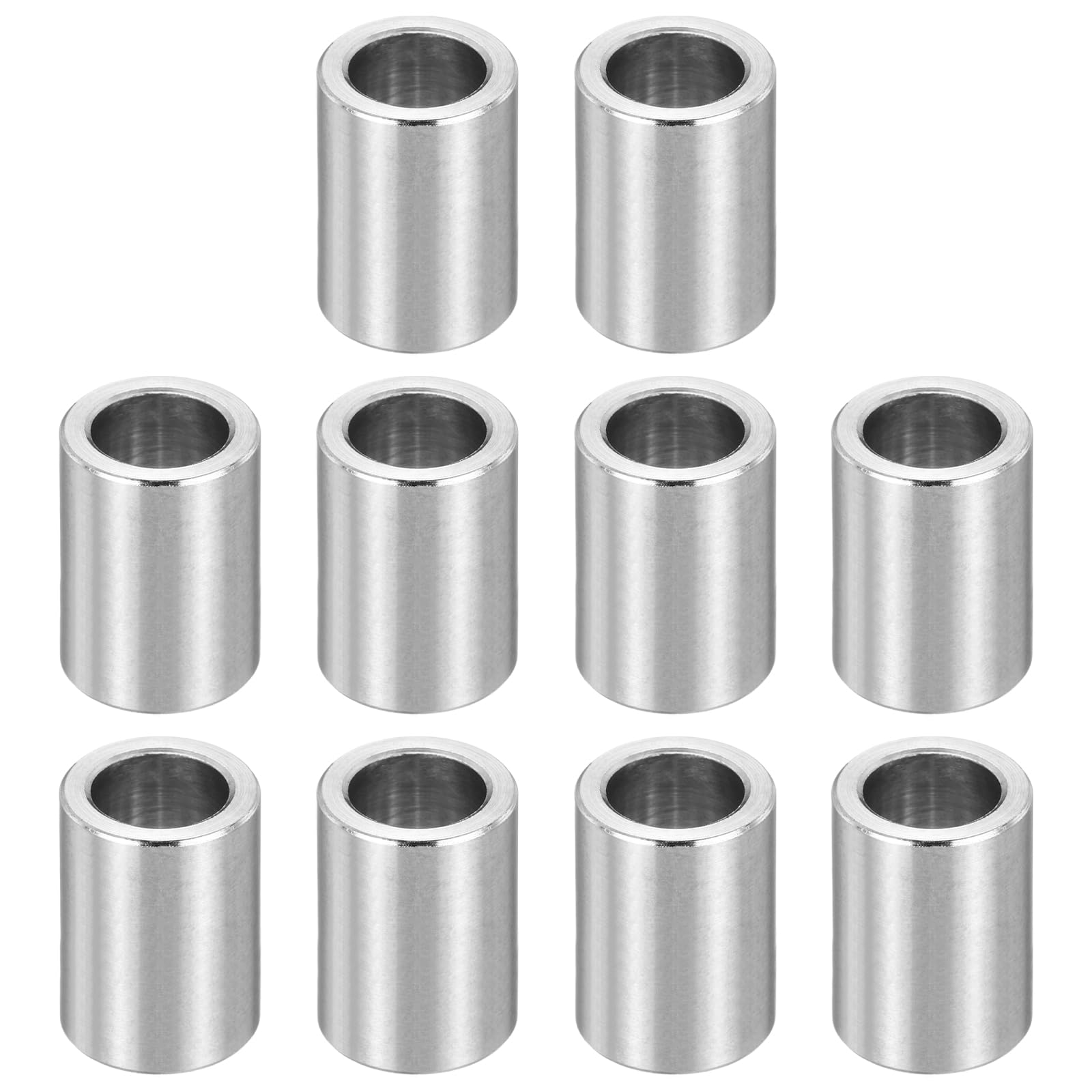 PATIKIL M8 Stainless Steel Spacers, 12Pcs Metal Spacer 8mm ID x 12mm OD x 16mm L Screw Standoff for 5/16" or M8 Screw
