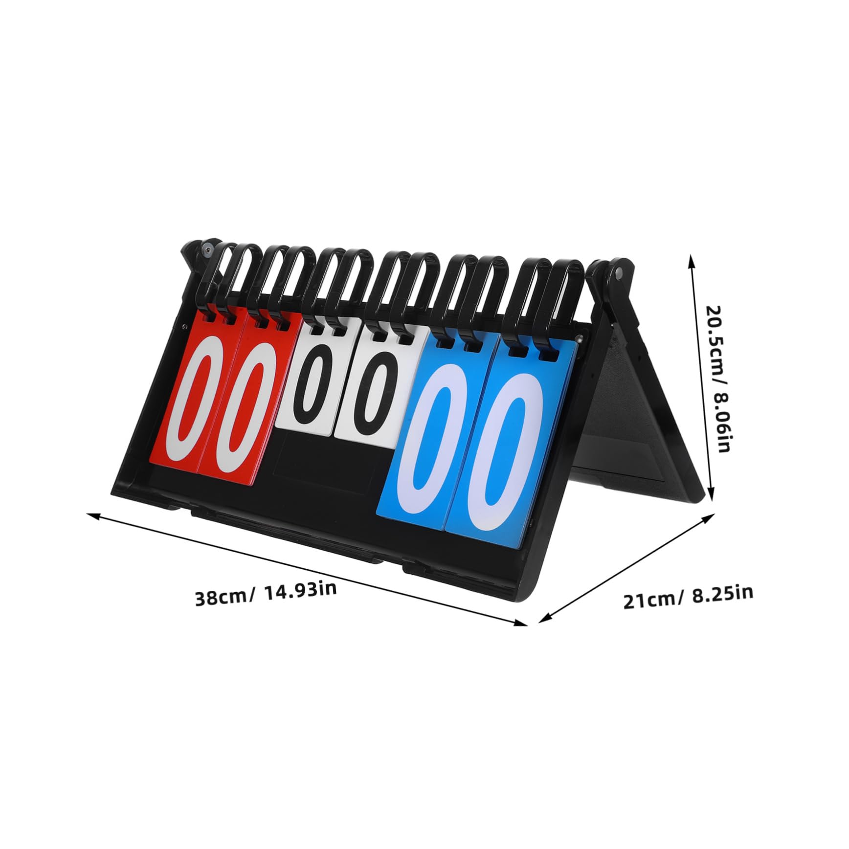 BESPORTBLE Portable Basketball Board Flip Scorekeeper for Soccer Tabletop Scoreboard Two- Display