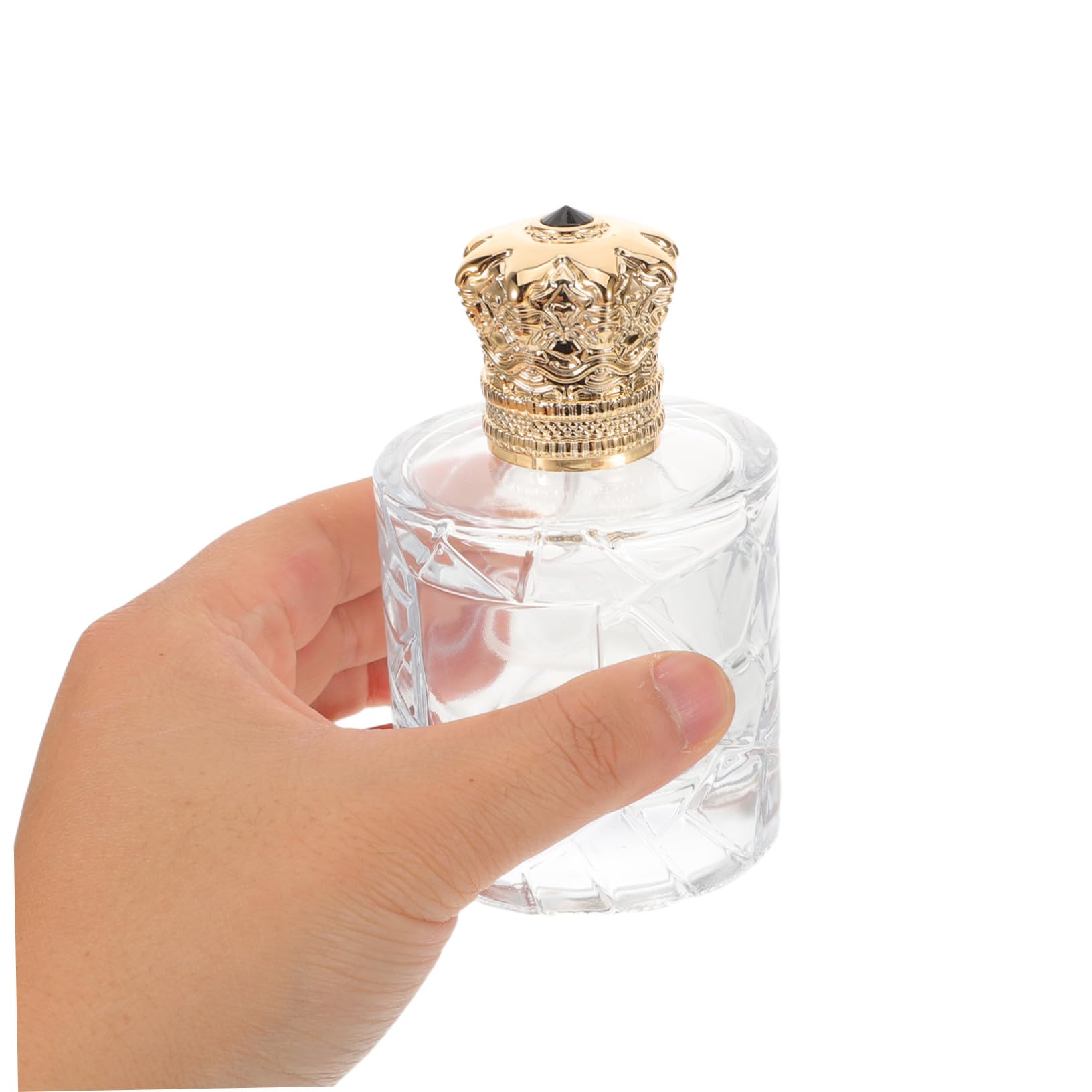 FRCOLOR Boccetta Profumo Ricaricabile 100ml in Vetro Trasparente 3 Pezzi | Atomizzatore da Viaggio, Flaconi Vuoti per Fragranze e Cosmetici, Uso Quotidiano e Make-up