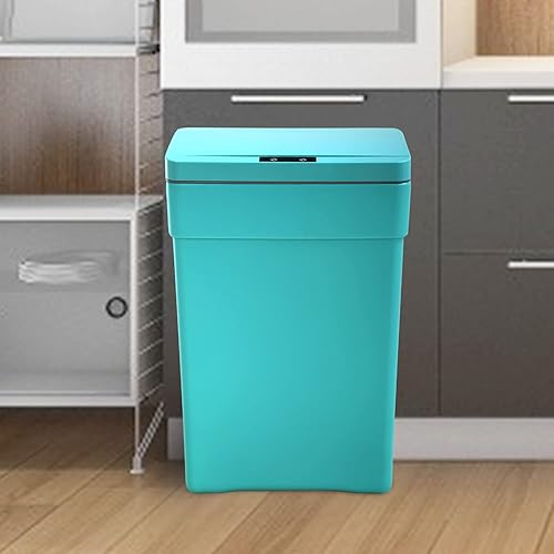 Cubo de basura de 13 galones con sensor automático de plástico para cocina 50 litros de alta capacidad sin contacto cesta de basura para baño