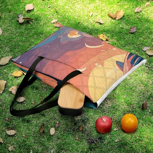 Couverture de plage à fermeture éclair imperméable et tapis pliable pour camping