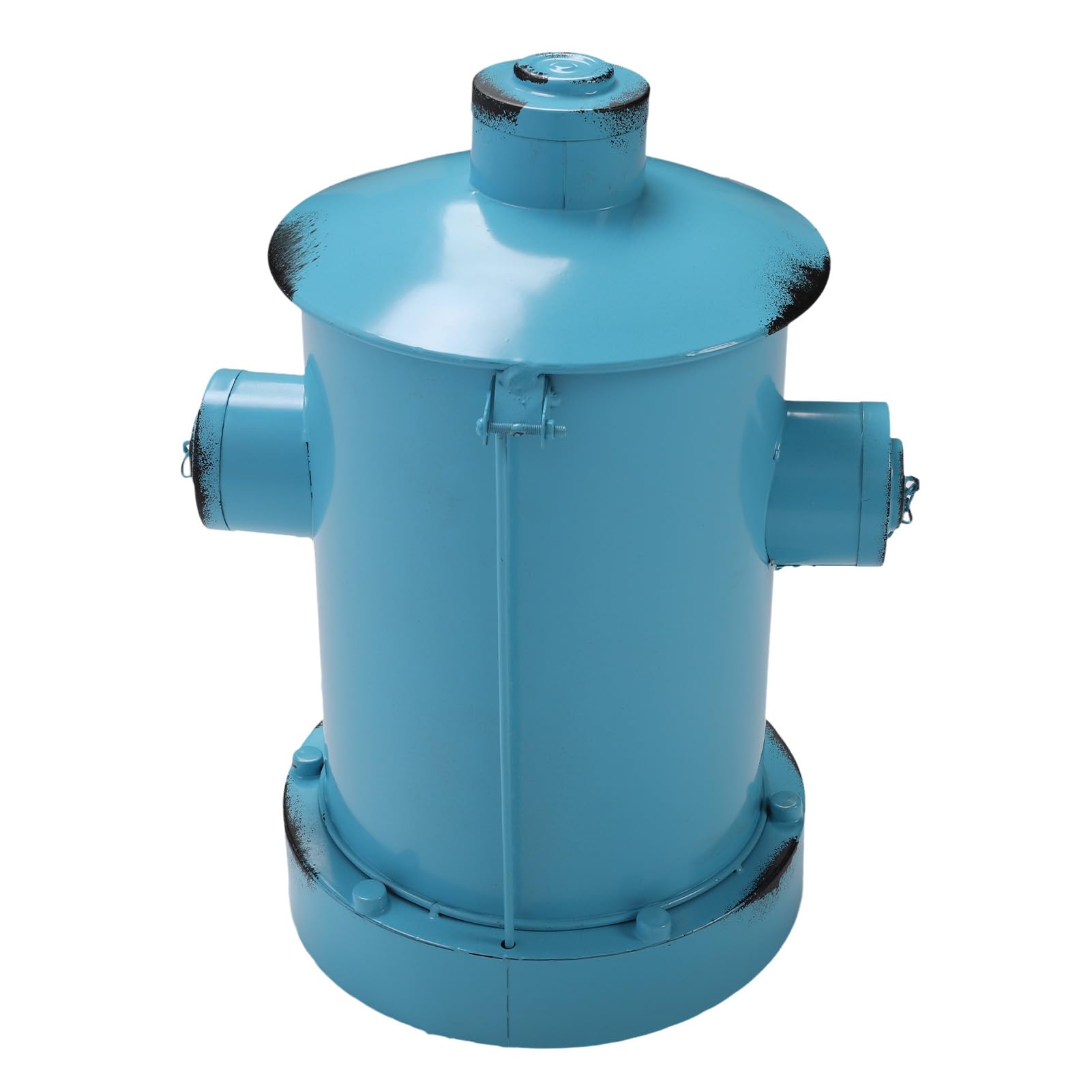 Bote de Basura Retro de Hierro Europeo para Decoración de Hogar y Oficina, Bote de Basura con Pedal de Hierro Forjado de Gran Capacidad para Escritorio y Suelo (azul claro)