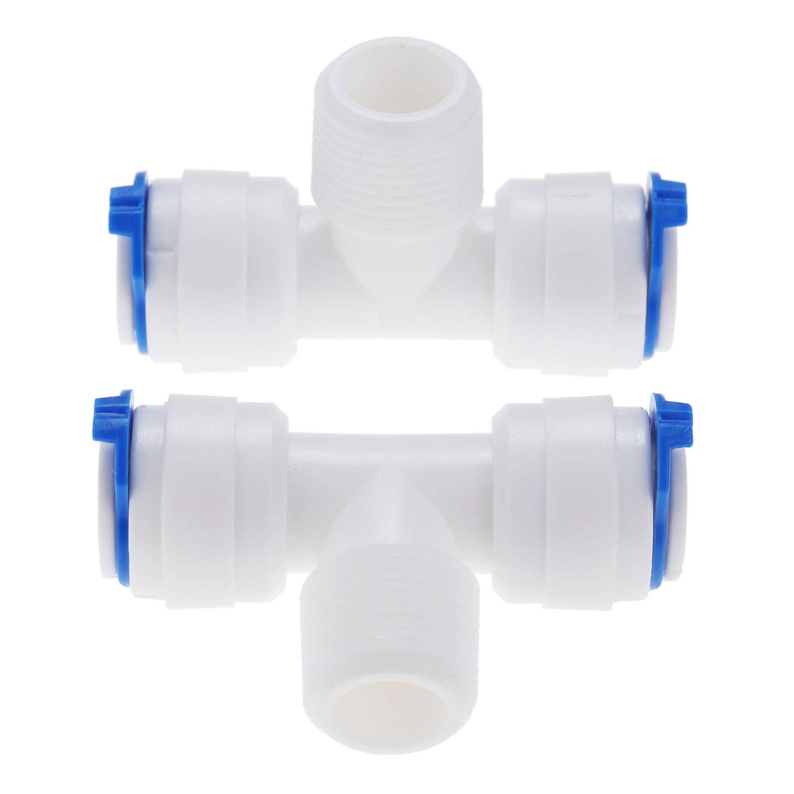 Złączka do węża, wąż ogrodowy szybkiego łączenia 2 szt. Kolankowy zawór zwrotny wody Szybkozłączka 1/4 "OD 1/8" męski system odwróconej osmozy rura z tworzywa sztucznego