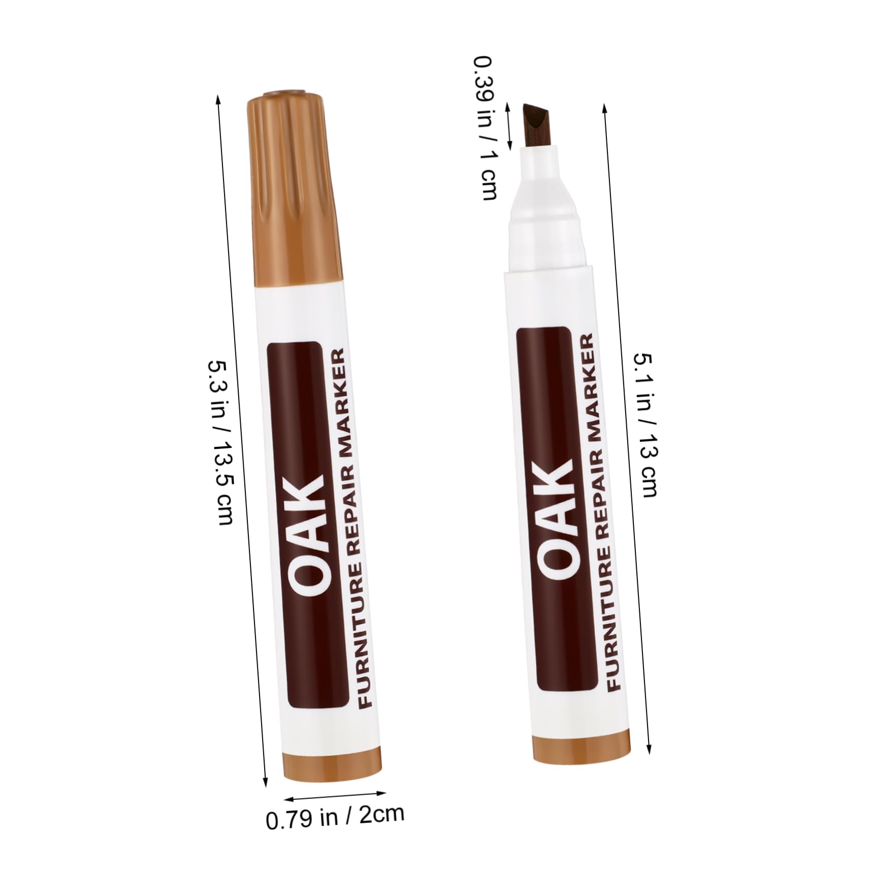 Gogogmee Furniture Touch up Pens Set 6 Pcs Scratch Markers for Wooden Furniture Hide Worn Edges Fade Resistant