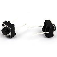 Vista 2 de Interruptor de botón táctil DIP 2PIN ON/OFF Horizontal Táctil Mini Micro Momentario Interruptor táctil 0.236x0.236x0.197 in (Paquete de 100 unidades)