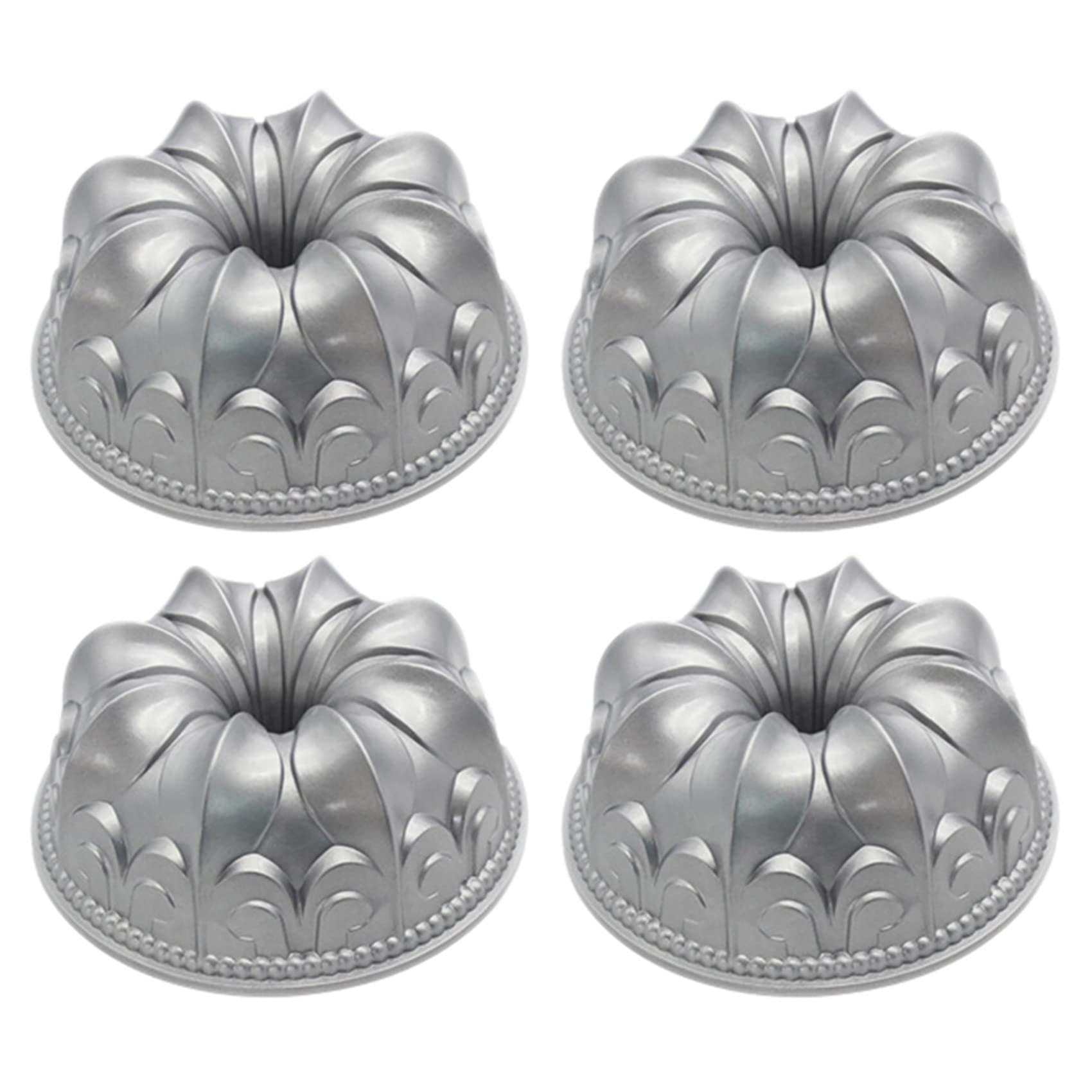4X El Molde para Pasteles de Charlotte,Molde Pastel de Aleación de Aluminio DIY Hornear Postre Mousse Cake Herramienta Cocina Herramienta Bandeja para Hornear Pasteles