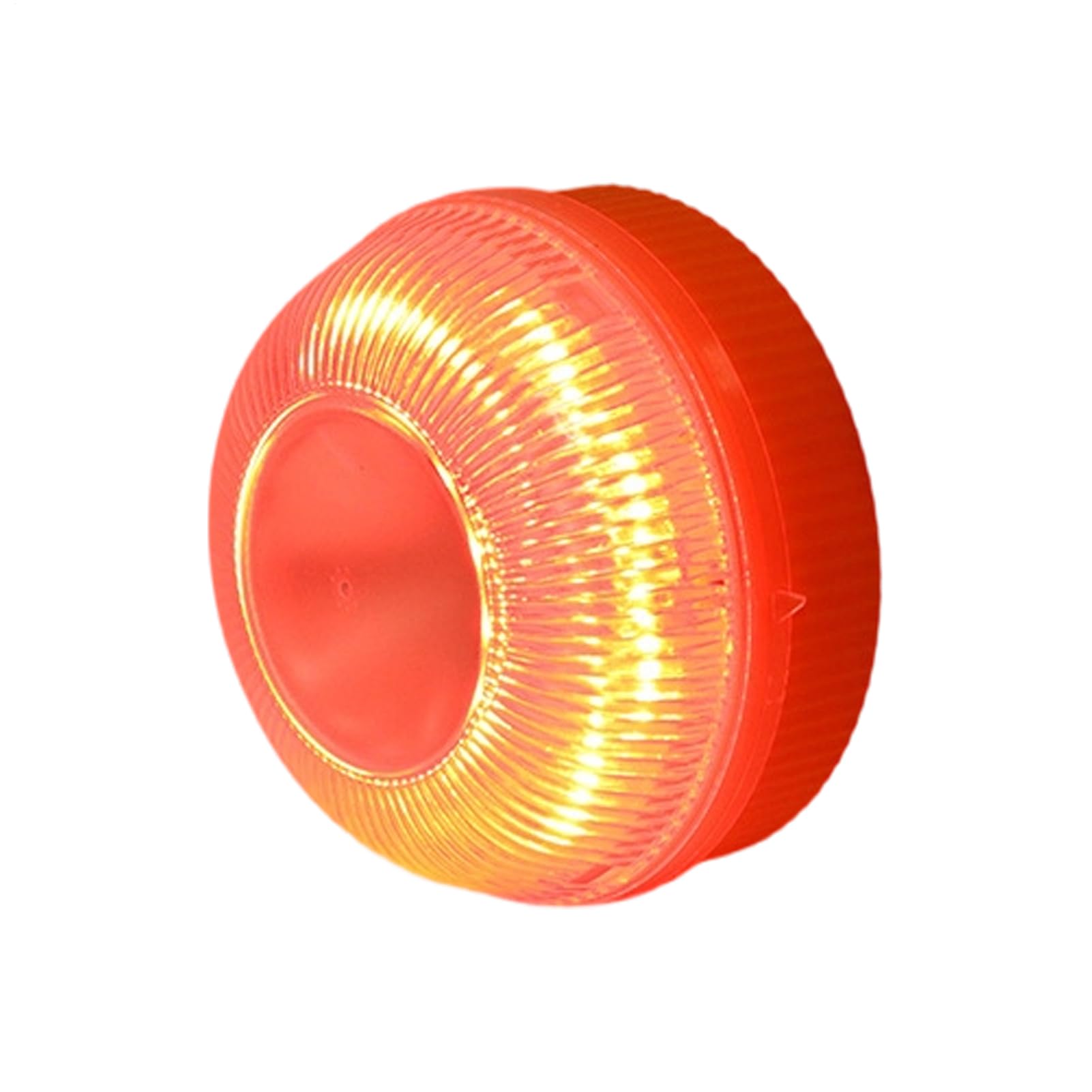 Magnetic Wireless Beacon Light, V16 Battery Operated LED Stroba Lights, 360° Emergencys Light Disc Beacon, Mini Portable Flashing Induction Stroba Road Accident Lamp, Car Hazard Warning Lamp (Orange)