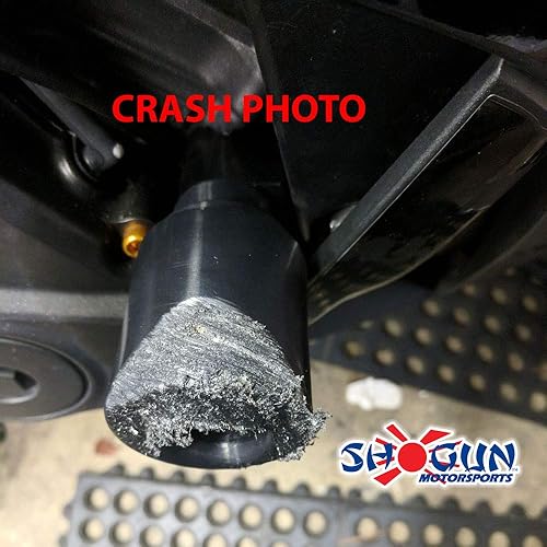 Miniatura 2 de Shogun USA Made Hon CBR600RR CBR600 CBR 600 RR 2007 2008 Deslizadores de marco negro - 750-3329