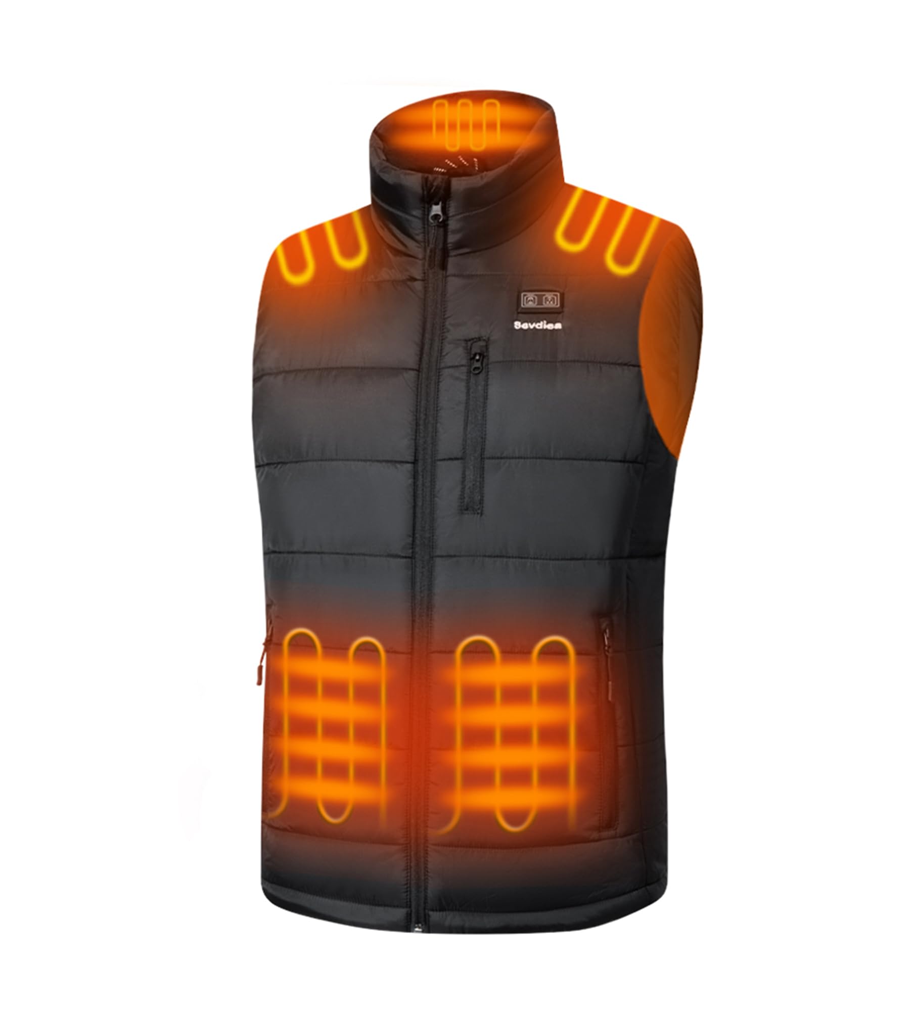 Gilet riscaldato da uomo con batteria 16000 mAh 7,4 V inclusa, gilet riscaldato da uomo elettrico per escursionismo