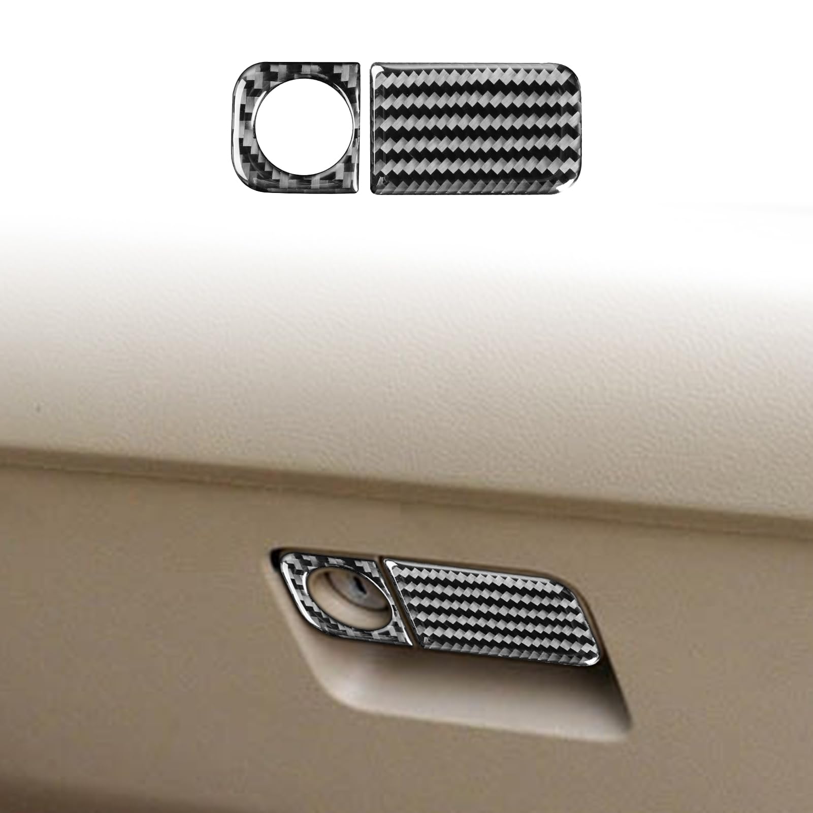 Real Premium Carbon Fiber Compatible with Honda CRV 2007 2008 2009 2010 2011 Accessories Car Grocery Box Open Frame Cover Sticker Decal Interior Trim