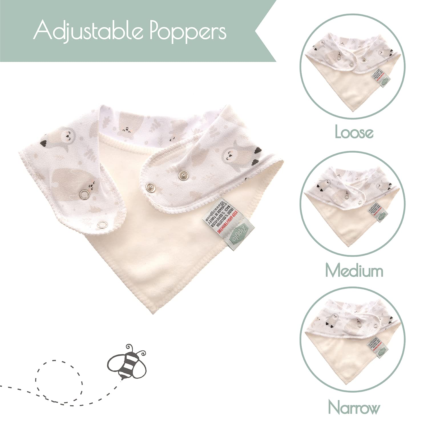 Bandana Dribble Bibs - Cotton Front Baby Bibs Newborn to 24 Months - Newborn Baby Gifts - Bibs For Comfortable Kids — view 18