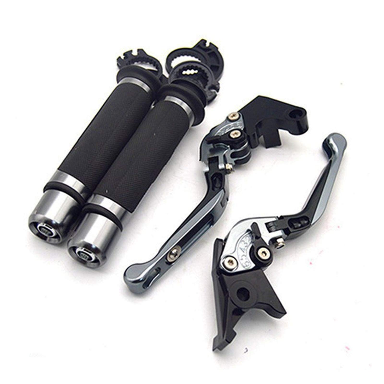 Levier d'embrayage Frein pour Y&amaha FZ6 FAZER 2004-2010 2005 2006 2007 2008 2009 Moto Réglable Pliant Frein Embrayage Leviers Guidon Poignées Poignée Frein (Color : H)