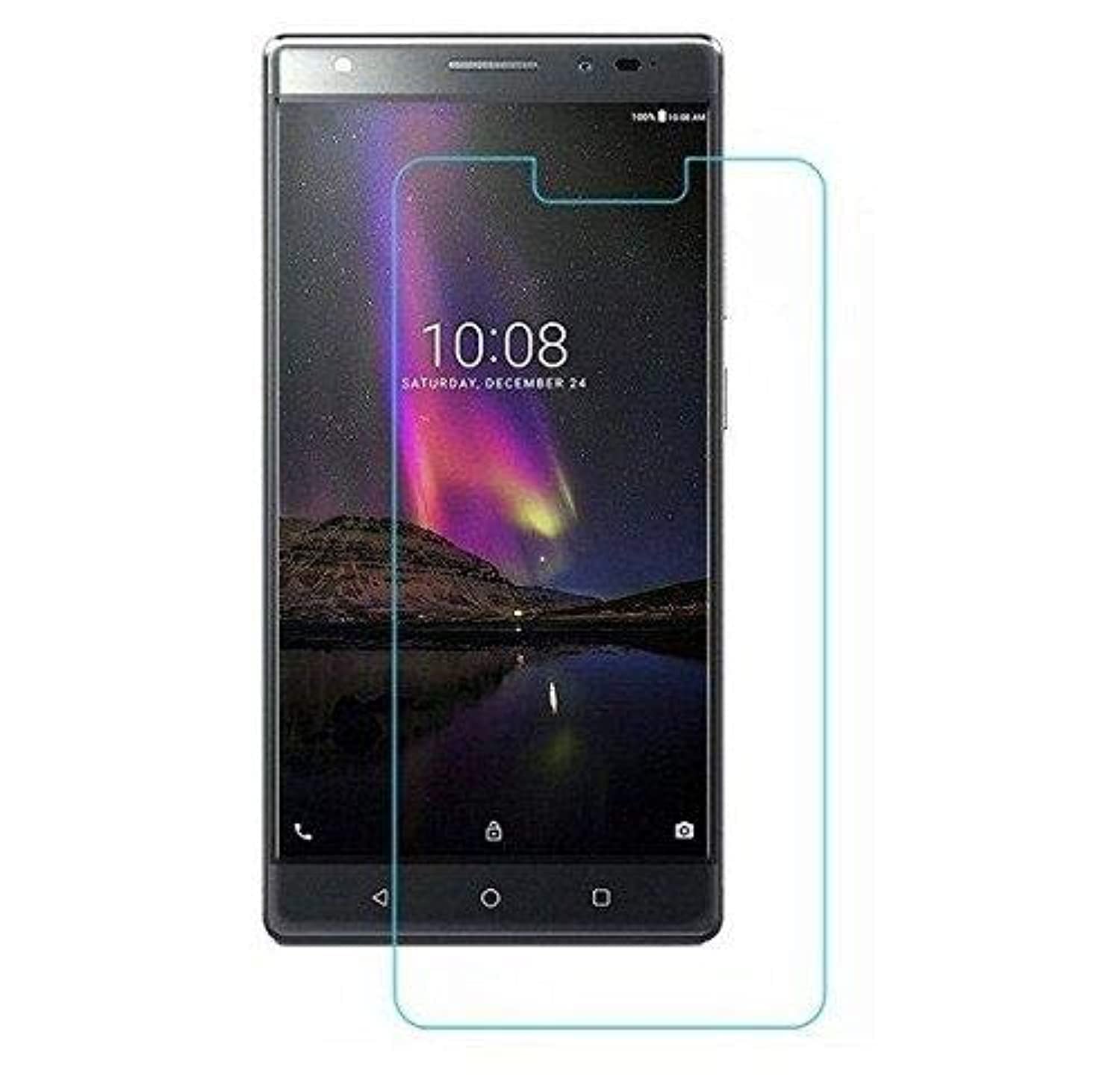 (Tempered Glass Screen Protector For Lenovo (Phab2-PB650N