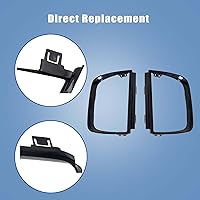 Vista 4 de WFLNHB Juego de 4 cubiertas de bisel de luz trasera de repuesto para Chevy Camaro LT LS SS 2010-2013 biseles negros brillantes para el lado