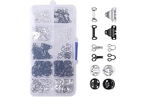 FASHIONTOAD 50 Pairs 3 Styles Skirt Hooks and Eyes Sewing Hook: Ultimate...