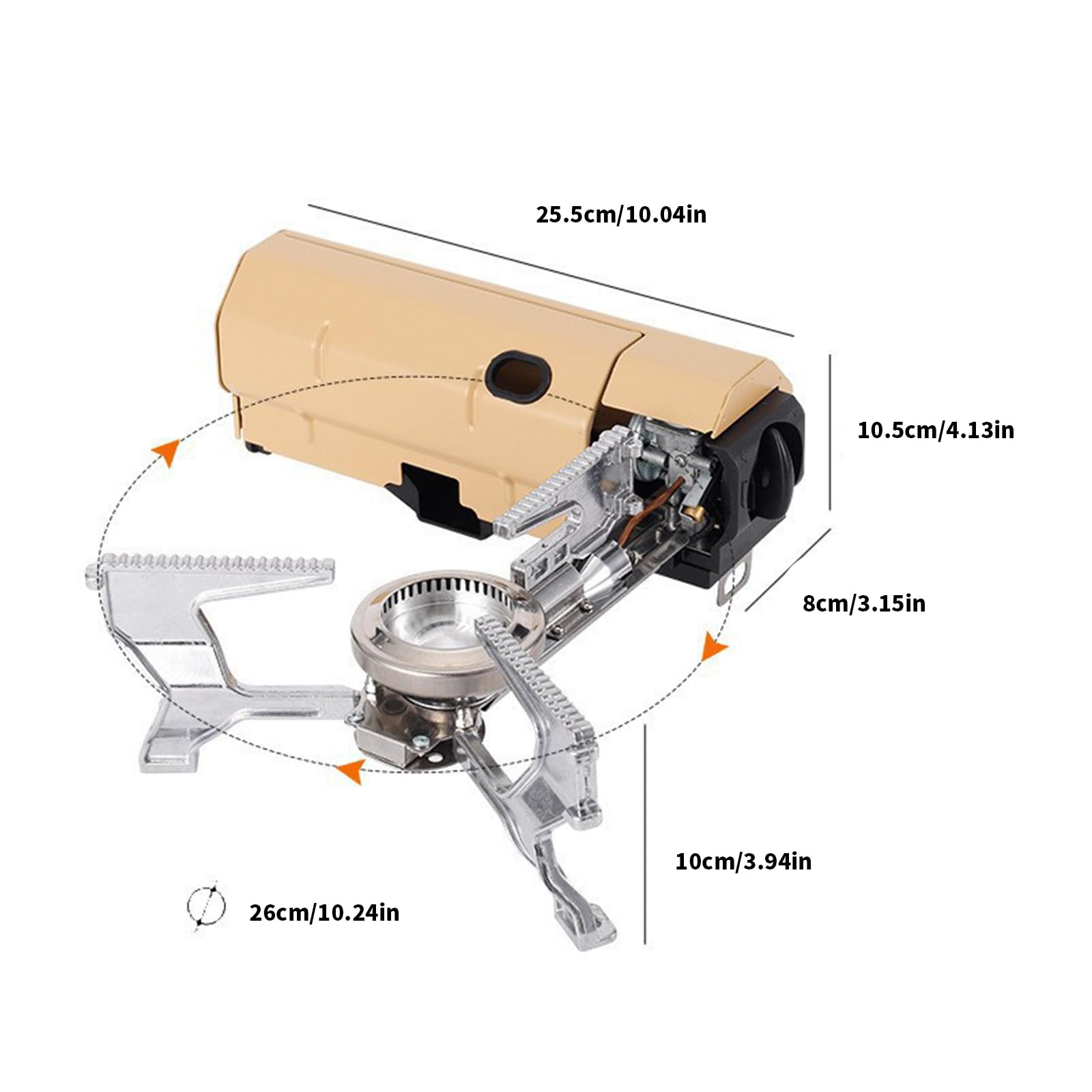 Poids Cuisinière à gaz d'extérieur Appareils portables Cuisinière d'extérieur pour le camping et les urgences Durabilité Batterie de cuisine de camping