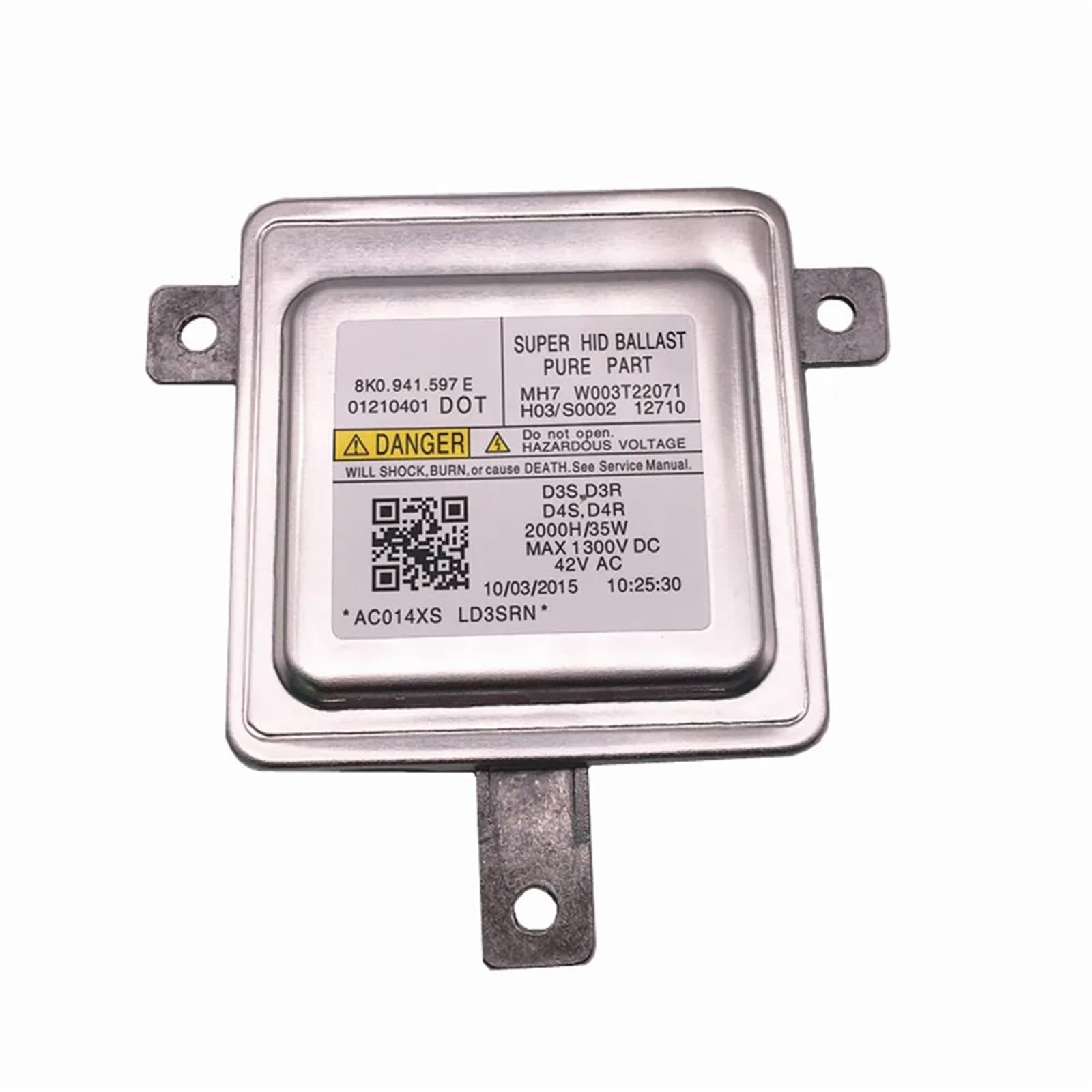 Xenon Balastro Centralita Hid 8K0941597E W003T22071 Faro de xenón HID D3S D3R D4S D4R lastre Uso Apto para Audi A1 A3 A4 A5 A6 A7 A8 Q3 Q5 Q7 V/W CC Accesorio Coche(White)