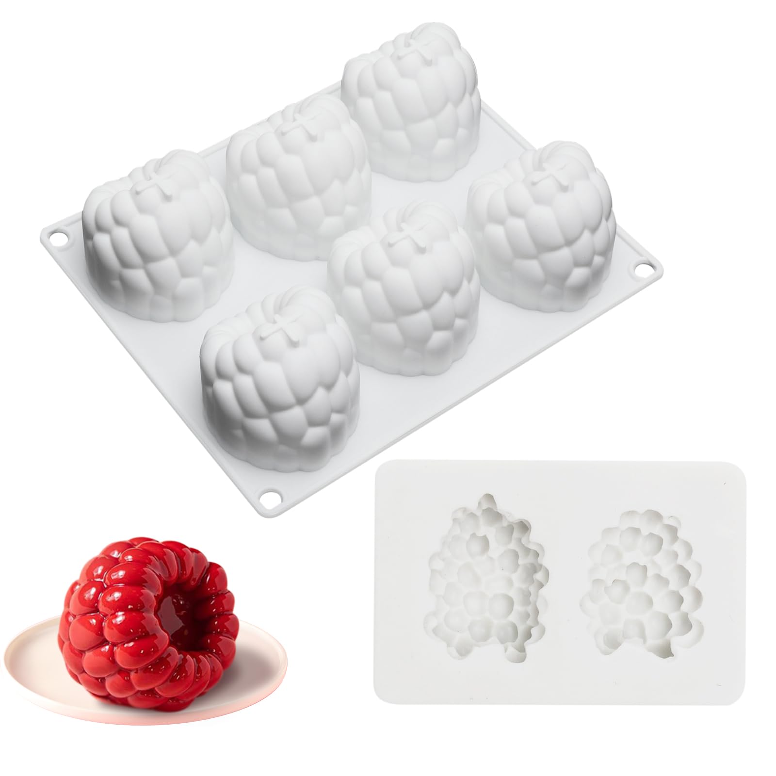6 stampi in silicone a forma di criceto per fondenti cioccolato