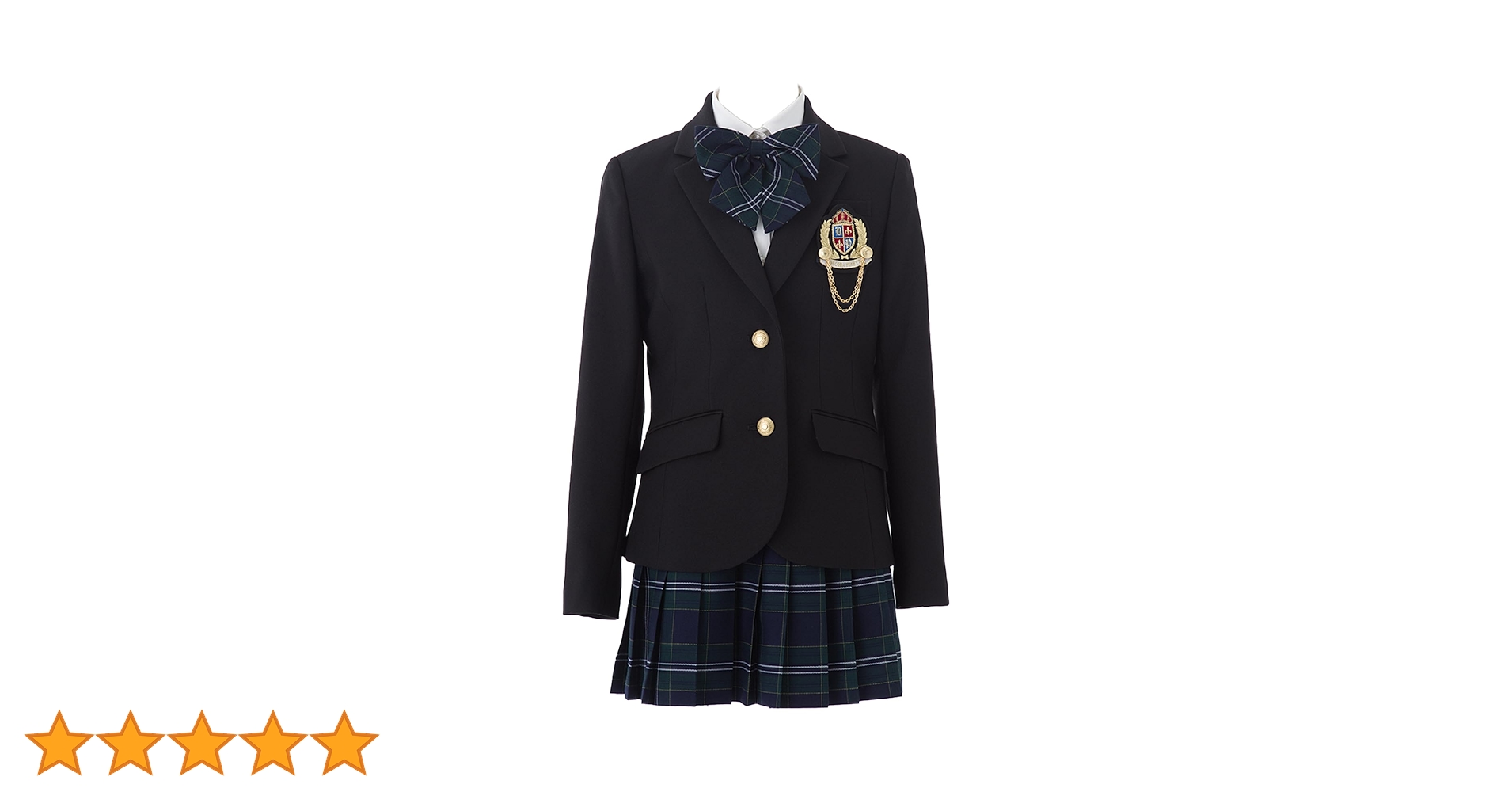卒業式　DECORAPINKYS サイズ160 美品 デコラピンキーズ 卒服 160 金ボタン 4点セット ジャケット 入学