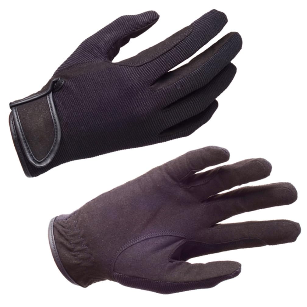 Anneome guanti per l'equitazione guantini palestra guanti da sci guanti da equitazione guanti da ciclismo guanti da esterno addensare i guanti caldi addestramento equestre Black