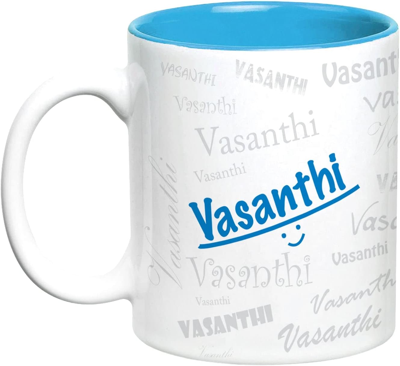 Hot MuggsMe Graffiti Mug - Vasanthi Personalised Name Ceramic, 315ml, 1 Unit