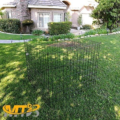 Garden-Wire-Compost-Bin-36x36x30-inches-Black-Garden-Bed-Fencing