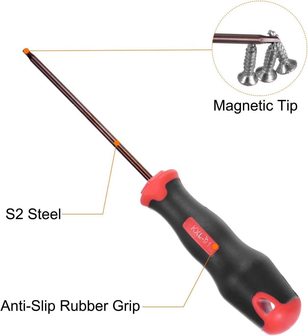 HARFINGTON Hex Screwdriver 3mm Magnetic Hexagon Key Metric Driver with 3.94" Shaft Length for RC Model Furniture Repair Electronic